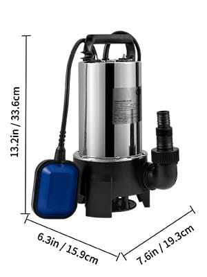 Pompa Sommergibile in Acciaio Inox 1.1kW 1.5 Hp Monofase 230V