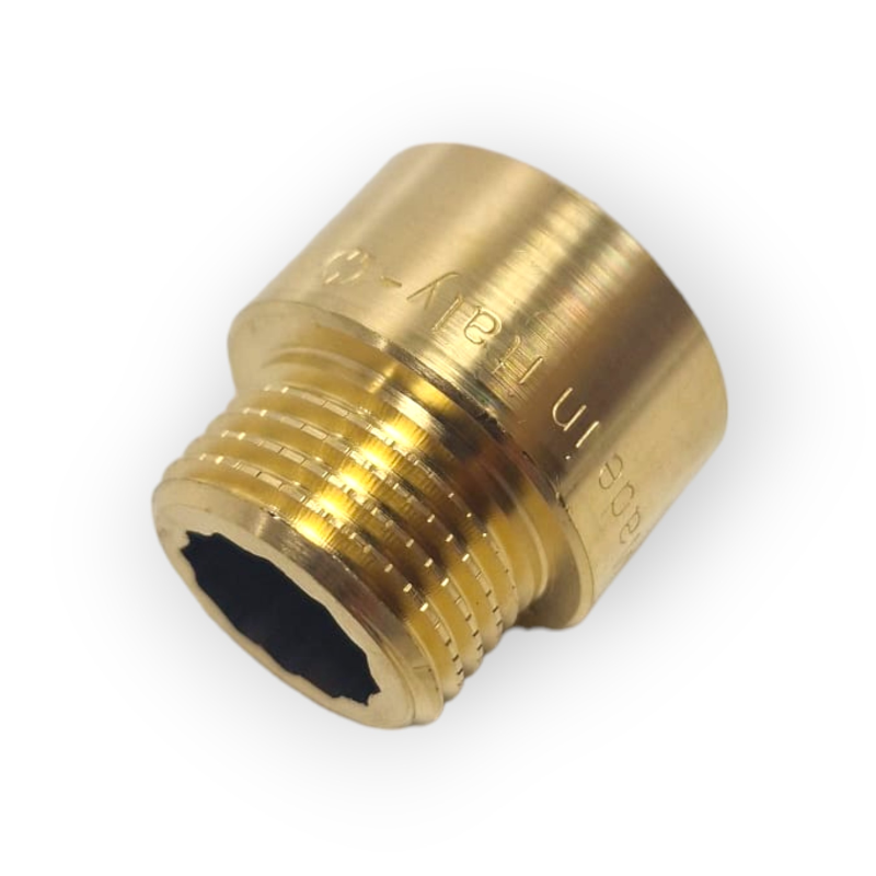 Prolunga in Ottone M/F 3/4" x 20 mm – Manicotto Maschio Femmina per Raccordi Idraulici