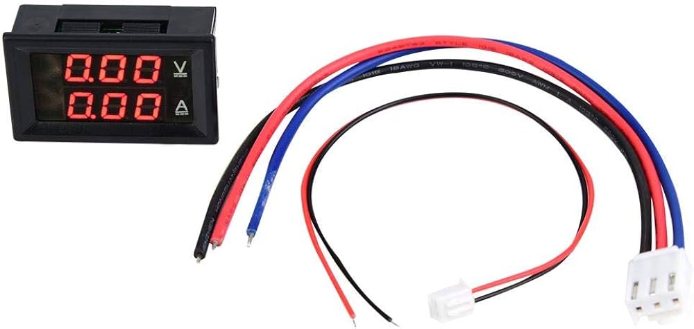 10 pz Voltometro digitale 3 fili 0-100 volt