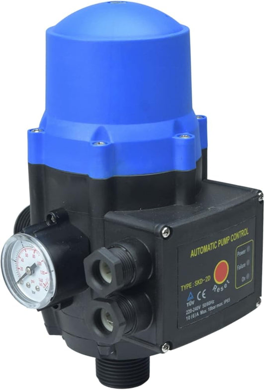 PressControl Con Manometro Sistema Elettronico di Controllo Pressione Automatico Per Sistema Autoclave e Elettropompe