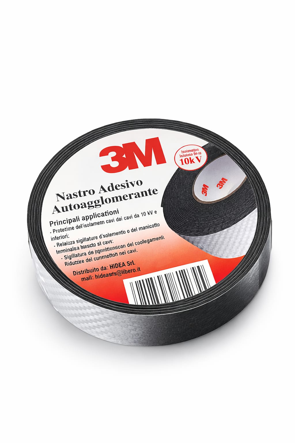 Nastro Adesivo Autoagglomerante Isolante 3M 10Kv 25mm X 5M X 0,7 mm