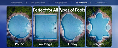 Robot Aspiratore Pulitore Automatico Per Piscina Autonomia 160 minuti Fondale e Pareti