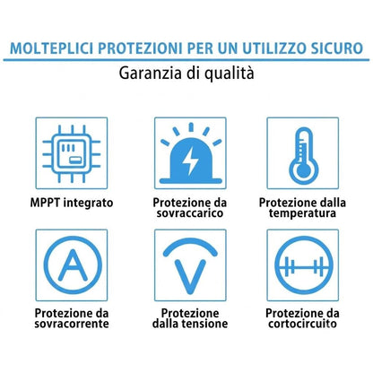 Stazione di Accumulo Energia Fotovoltaica 3kW – Inverter + Batteria LiFePO4 24V 100Ah
