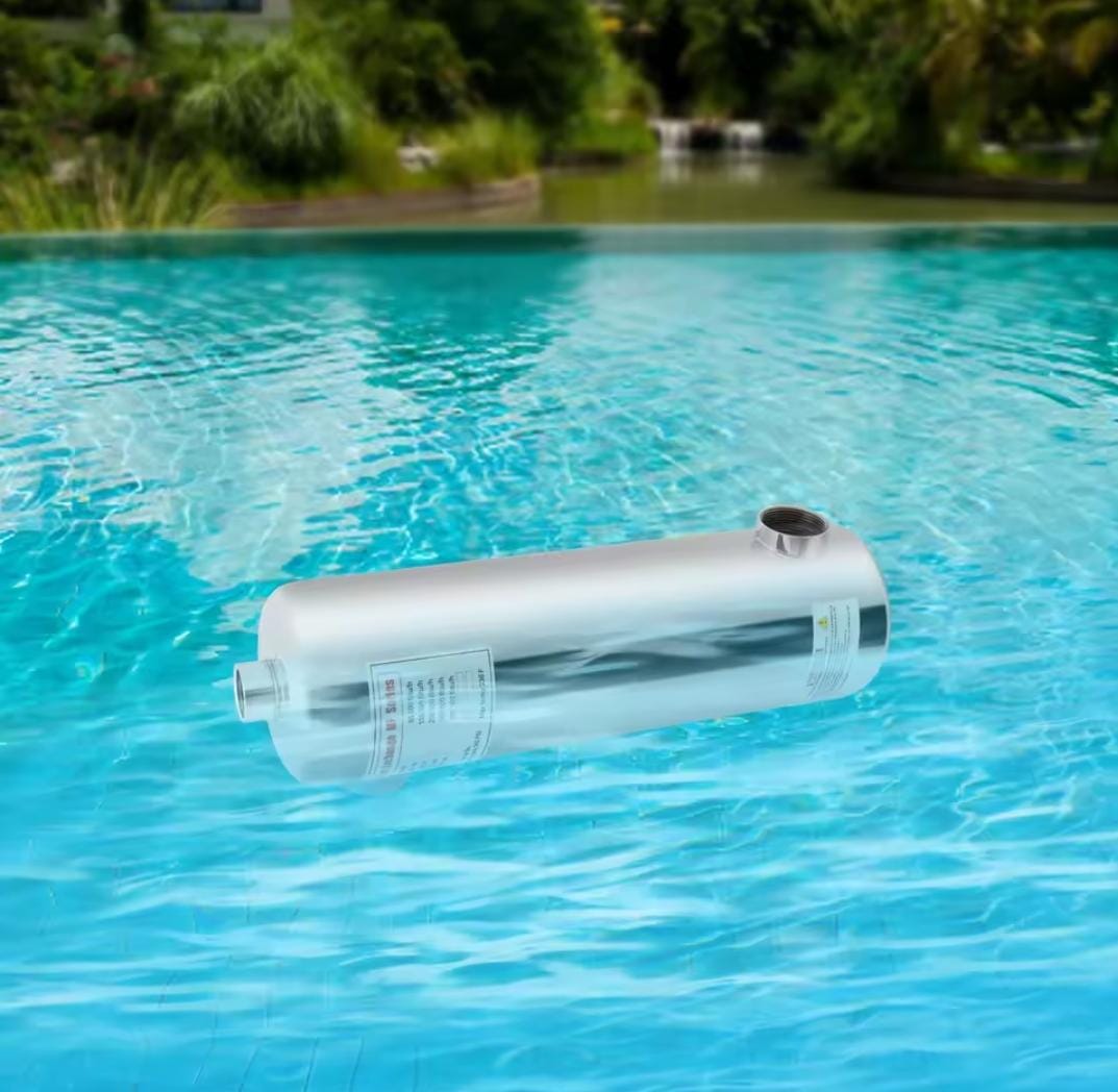Scambiatore di Calore per Piscina in Inox Serie MF200 – 200.000 Btuh