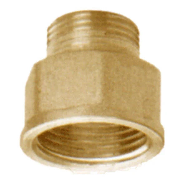 Manicotto Ridotto in Ottone Giallo F 1" x M 1/2" – Raccordo Filettato Femmina Maschio