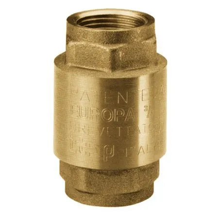 Valvola di Non Ritorno Tipo Europa Con Ghiera in Ottone 1/2"
